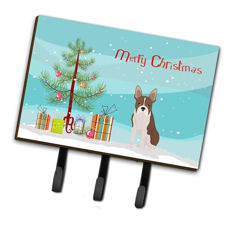 Carolines Treasures Boston Terrier Christmas Tree Leash or Key Holder CK3493TH68